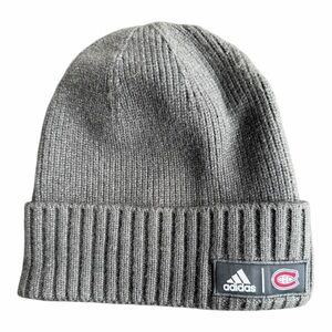 Montreal Canadiens Adidas Charcoal Elite Cuffed Knit Hat